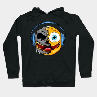 Headphones Zombie Emoji Hoodie